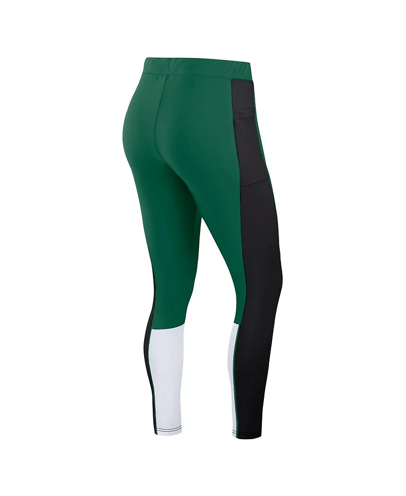Wear by Erin Andrews Women's Green/Black New York Jets Color-Block Leggings