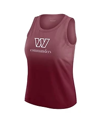 Wear by Erin Andrews Women's x Gracie Hunt Burgundy Washington Commanders Ombre Tank Top