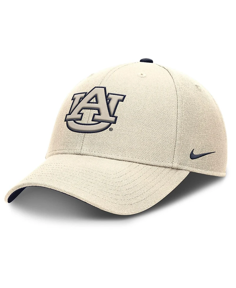 Nike Men's Natural Auburn Tigers Rise Primetime Dri-fit Trucker Adjustable Hat