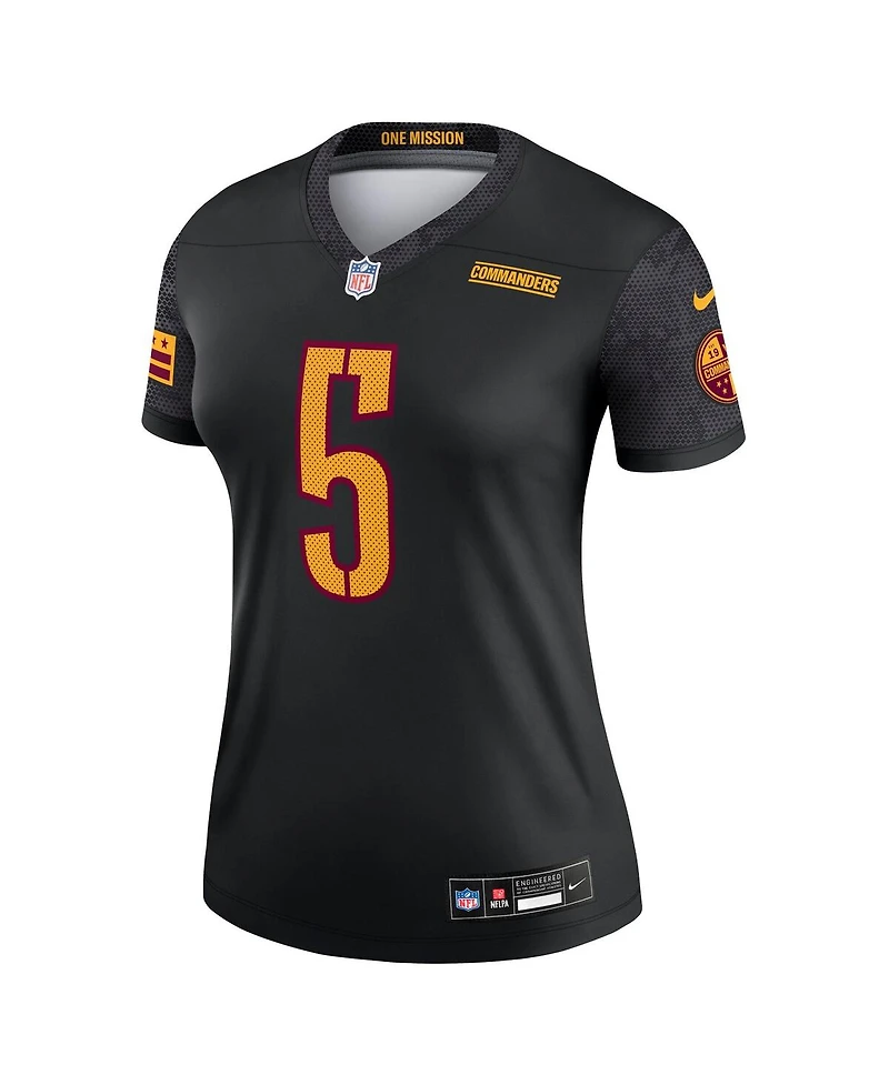 Nike Women's Jayden Daniels Black Washington Commanders Legend Player Performance Top
