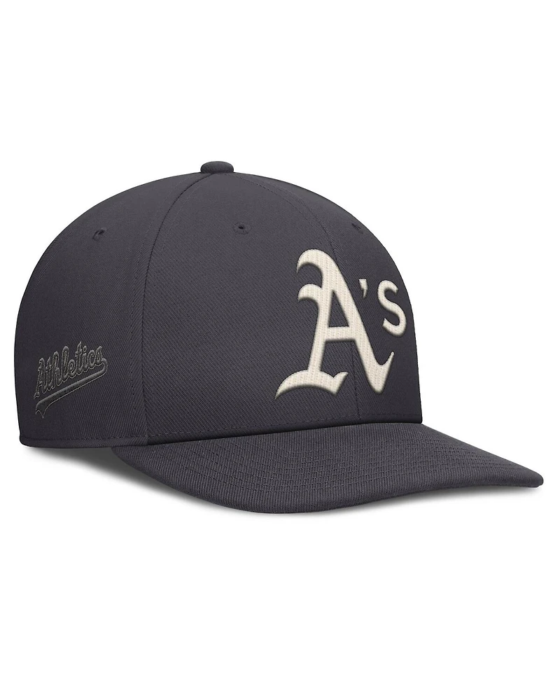 Nike Men's Anthracite Athletics Statement Pro Snapback Hat