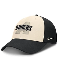 Nike Men's Black/Natural Arizona Diamondbacks Statement Club Performance Adjustable Hat