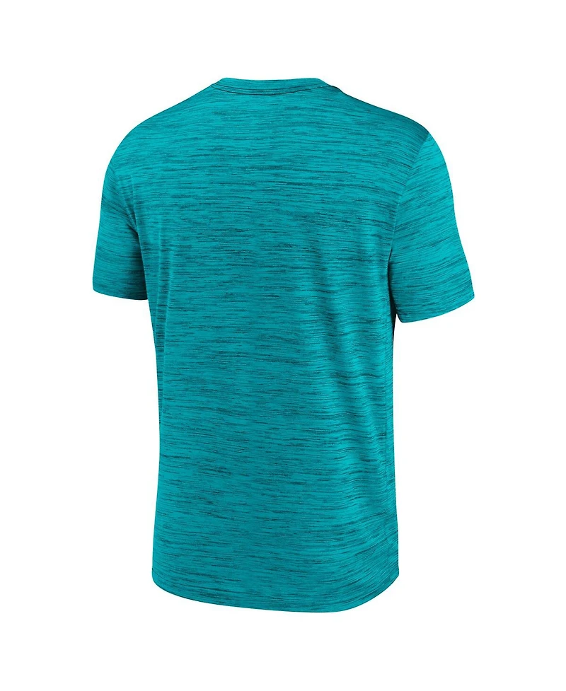 Nike Men's Aqua Miami Dolphins Big Tall Primetime Reverse Play Velocity Performance T-Shirt