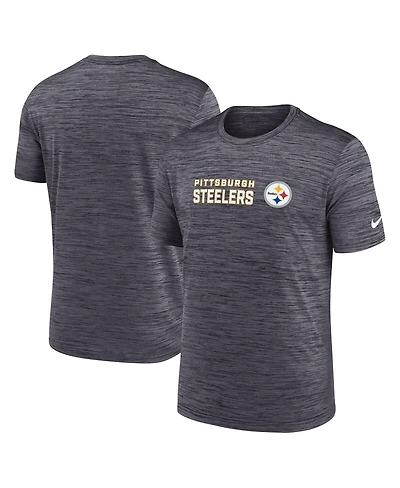 Nike Men's Black Pittsburgh Steelers Big Tall Primetime Reverse Play Velocity Performance T-Shirt
