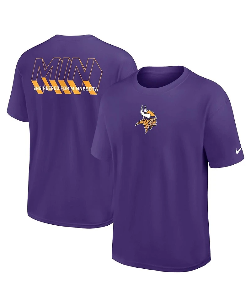 Nike Men's Purple Minnesota Vikings Dominate the Game Essential Max90 T-Shirt