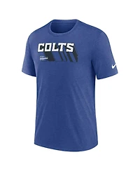Nike Men's Heather Royal Indianapolis Colts Long Pass Tri-Blend T-Shirt