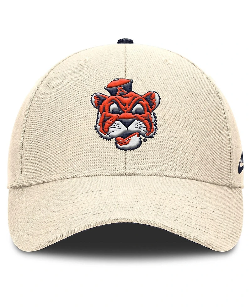 Nike Men's Natural Auburn Tigers Rise Legacy Dri-fit Adjustable Hat