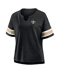 Fanatics Women's Black New Orleans Saints Redzone Curl Route T-Shirt
