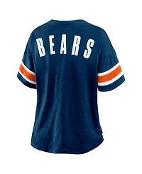Fanatics Women's Navy Chicago Bears Redzone Curl Route T-Shirt