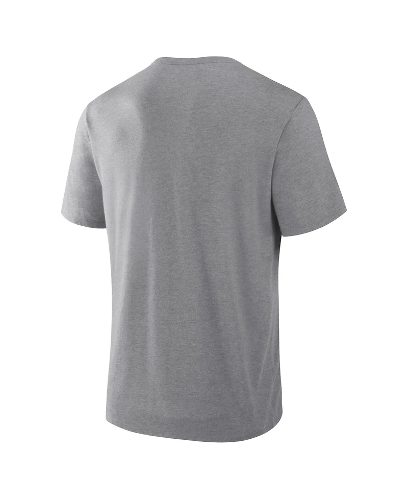 Fanatics Men's Heather Gray Philadelphia Eagles First Down Tribute Tri-Blend T-Shirt