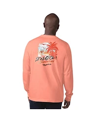 Margaritaville Men's Orange Cleveland Browns It's Five O'Clock Somewhere Long Sleeve T-Shirt