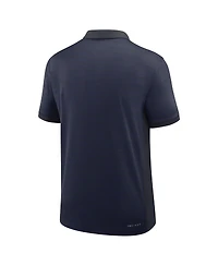 Nike Men's Navy Auburn Tigers 2025 Early Season Coaches Sideline Victory Stripe Dri-fit Polo Shirt