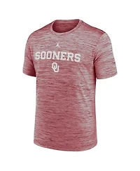 Jordan Men's Crimson Oklahoma Sooners 2025 Sideline Velocity Performance T-Shirt