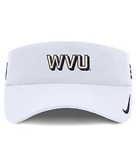 Nike Men's White West Virginia Mountaineers 2025 On-Field Gameday Performance Ace Adjustable Visor Hat