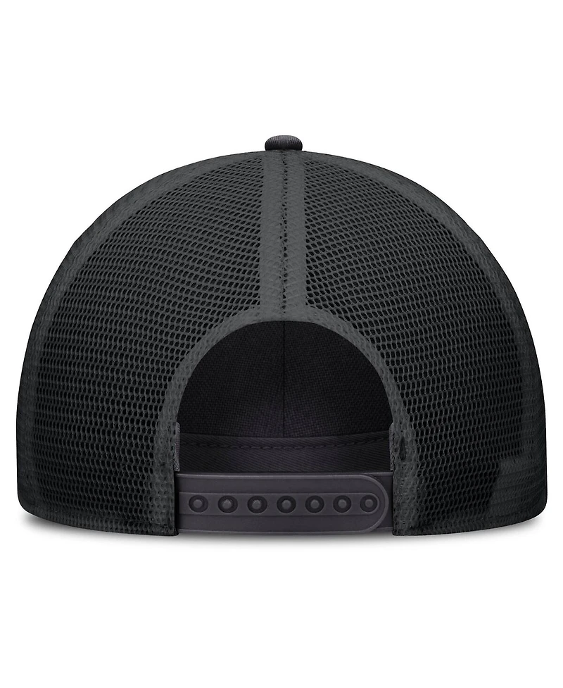 Nike Men's Anthracite/Black Lsu Tigers 2025 On-Field Rise Engineered Trucker Adjustable Hat