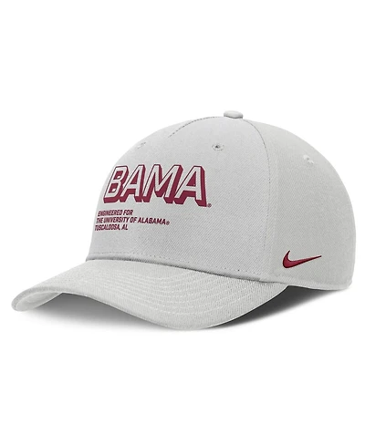 Nike Men's Gray Alabama Crimson Tide 2025 Sideline Dust Pinched Rise Adjustable Hat
