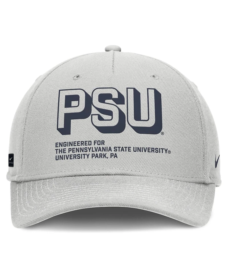 Nike Men's Gray Penn State Nittany Lions 2025 Sideline Dust Pinched Rise Adjustable Hat