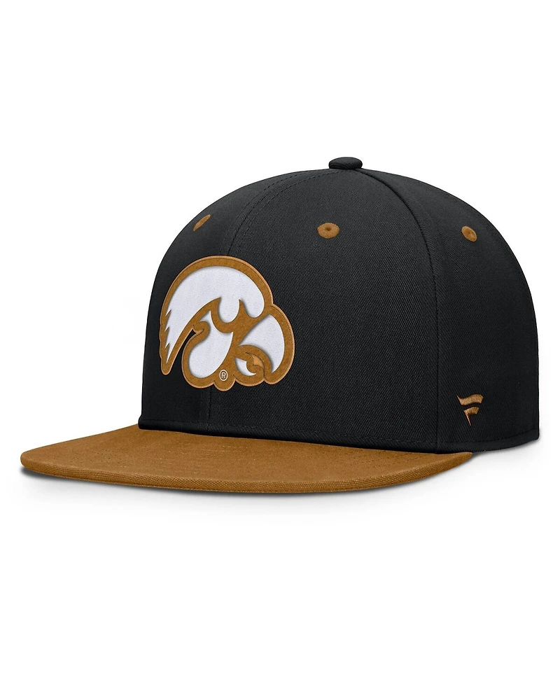Fanatics Men's Black/Brown Iowa Hawkeyes NoBo Fitted Hat