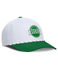 Fanatics Men's White/Green Oregon Ducks Admiral Adjustable Hat