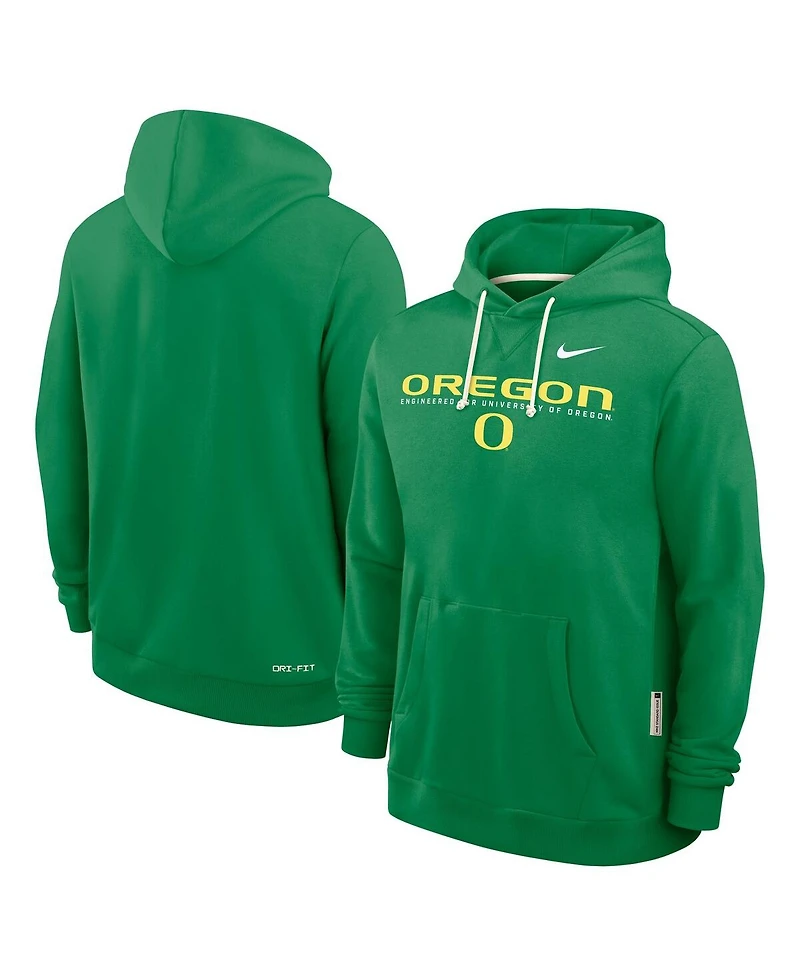 Nike Men's Green Oregon Ducks 2025 Sideline Standard Issue Dri-fit Hoodie