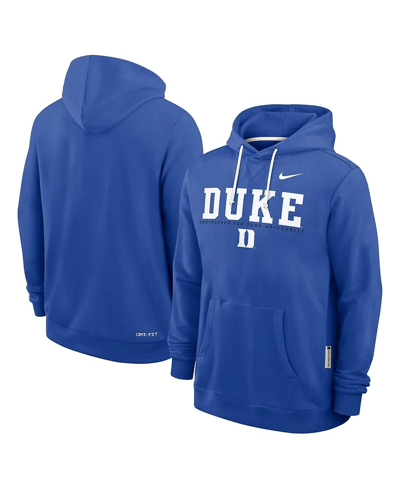 Nike Men's Royal Duke Blue Devils 2025 Sideline Standard Issue Dri-fit Hoodie