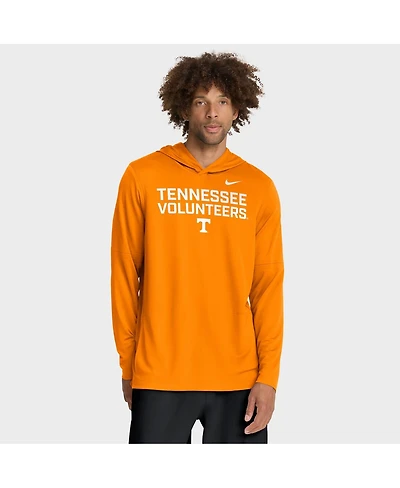 Nike Men's Tennessee Orange Volunteers 2025 Sideline Performance Long Sleeve Hoodie T-Shirt
