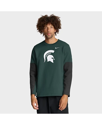 Nike Men's Green Michigan State Spartans 2025 Sideline Coach Performance Long Sleeve T-Shirt