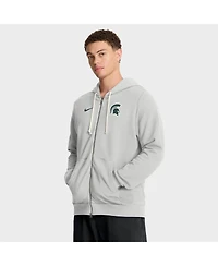 Nike Men's Gray Michigan State Spartans 2025 Sideline Standard Issue Dri-fit Full-Zip Hoodie