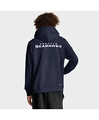 Nike Men's College Navy Seattle Seahawks Sideline Standard Issue Initial Home Dri-fit Hoodie