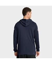 Nike Men's Navy Green Bay Packers Sideline Alt Pack Dri-fit Lightweight Hooded T-Shirt