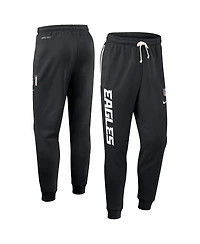 Nike Men's Black Philadelphia Eagles Sideline Standard Issue Ground Game Dri-fit Taper Pants
