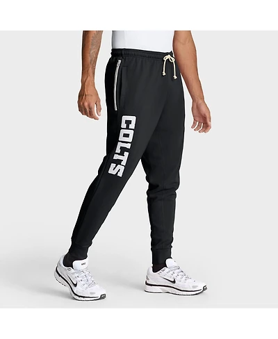 Nike Men's Black Indianapolis Colts Sideline Standard Issue Ground Game Dri-fit Taper Pants