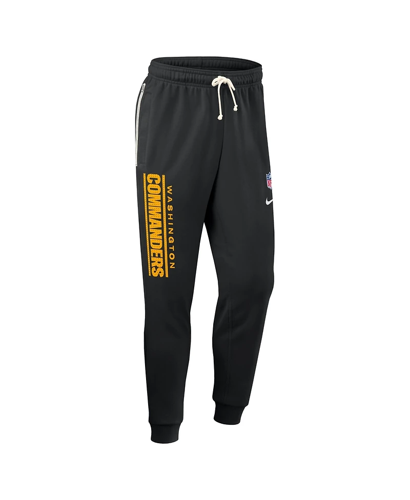 Nike Men's Black Washington Commanders Sideline Standard Issue Ground Game Dri-fit Taper Pants