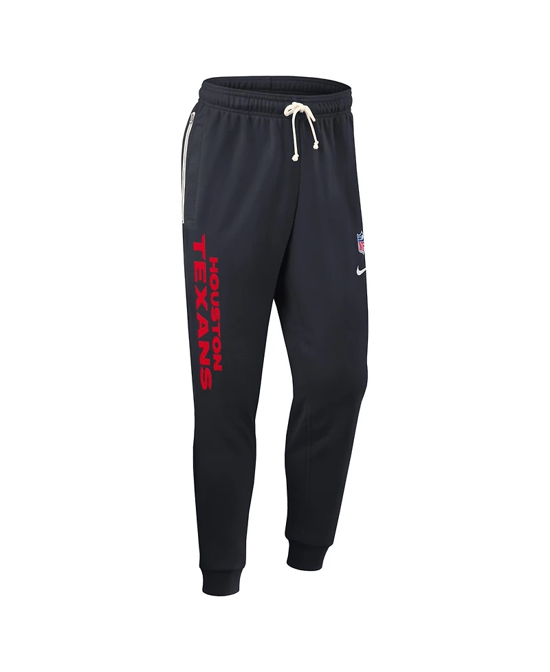Nike Men's Navy Houston Texans Sideline Standard Issue Ground Game Dri-fit Taper Pants