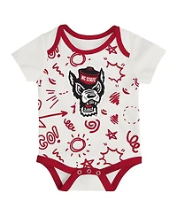 Outerstuff Baby Boys and Girls 3- Pack South Carolina Gamecocks All Day Play Bodysuit Set