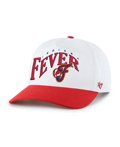 '47 Brand Men's and Women's White Indiana Fever Dom Wave Two-Tone Hitch Adjustable Hat