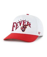 '47 Brand Men's and Women's White Indiana Fever Dom Wave Two-Tone Hitch Adjustable Hat