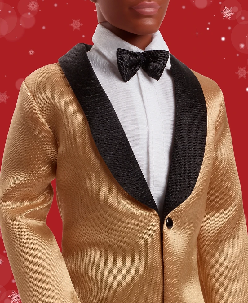 Barbie 2025 Holiday Ken Doll Dark Brown Hair