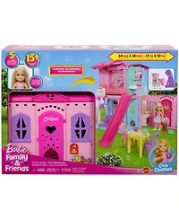 Barbie Chelsea Pop-Up Doll House with Doll and 15 Plus Accessories