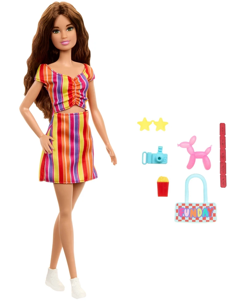 Barbie Day At the Fair Fashion Doll with 6 Festival-Themed Accessories