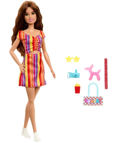 Barbie Day At the Fair Fashion Doll with 6 Festival-Themed Accessories