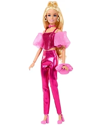 Barbie Deluxe Style Fashion Doll 5 in Metallic Pink Outfit with Corset Top and Accessories