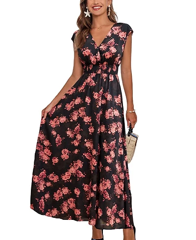 Cupshe Women's Bloom Bright Floral Maxi Beach Dress