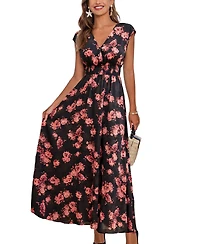 Cupshe Women's Bloom Bright Floral Maxi Beach Dress