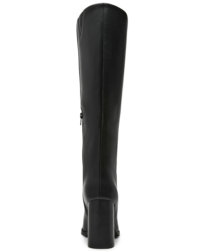 Dv Dolce Vita Women's Bardonny Wide-Calf Tall Block Heel Dress Boots