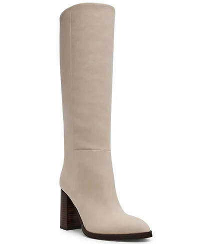 Dv Dolce Vita Women's Bardonny Wide-Calf Tall Block Heel Dress Boots