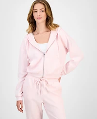 Tinseltown Juniors' Zip-Up Scuba Sweatshirt