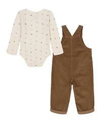 Calvin Klein Baby Boys 2-Piece Bodysuit and Overall Set
