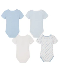 Tommy Hilfiger Baby Boys 4-Pack Short Sleeve Bodysuits