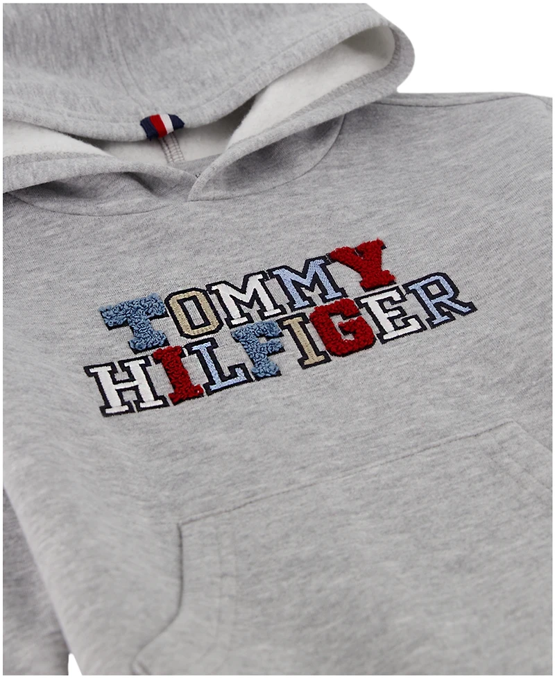 Tommy Hilfiger Baby Boys 2-Piece Multi Logo Fleece Hoodie and Joggers Set